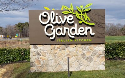 Olive Garden Restaurant Exterior Sign – Easton, MD