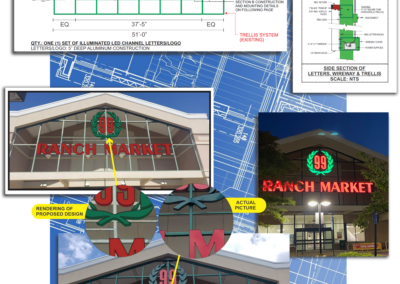 DMS signs design process for 99 Ranch Market