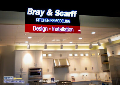 Bray & Scarff Indoor Illuminated Cabinet at the Alexandria, VA location