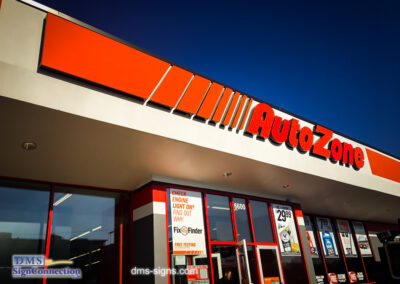 Autozone Illuminated Channel Letters Service Call