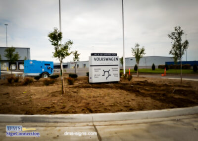 Volkswagen Architectural Monument Sign installed in Sparrows Point MD