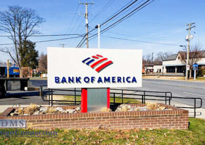 Bank Of America Leesburg East Rebranding Monument Sign