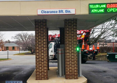 Bank Of America Leesburg East Rebranding Drive thru ATM signs