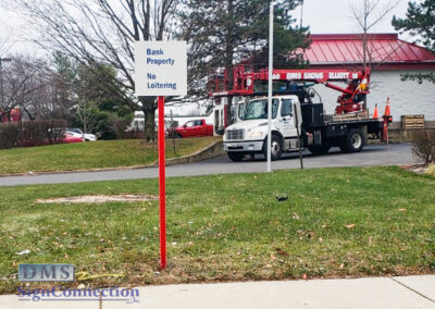 Bank Of America Leesburg East Rebranding Custom Parking Sign