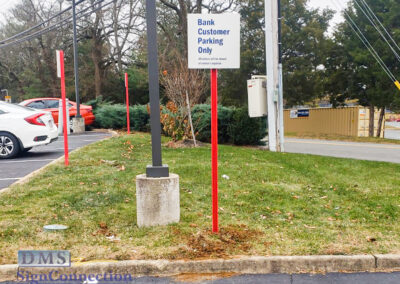 Bank Of America Leesburg East Rebranding Custom Parking Sign