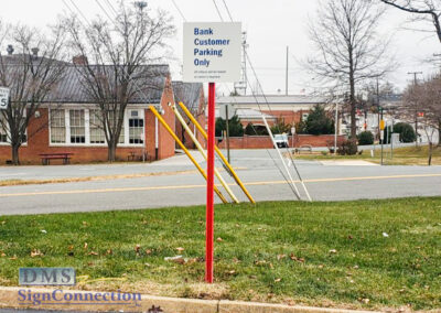 Bank Of America Leesburg East Rebranding Custom Parking Sign