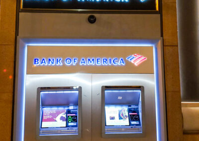 Bank Of America Metro Center DC Rebranding Halo Lit Building Logo