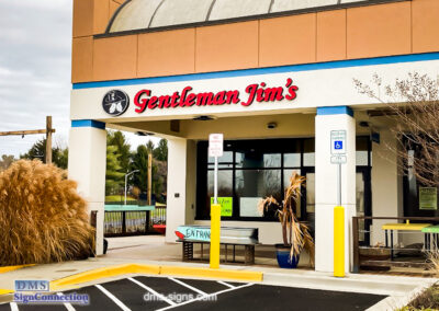 Channel Letter for Gentleman Jim's Restaurant and Bar Gaithersburg MD