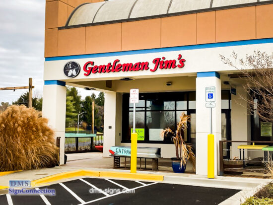 Channel Letter for Gentleman Jim's Restaurant and Bar Gaithersburg MD