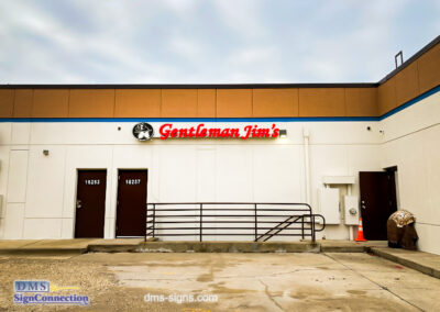 Channel Letter for Gentleman Jim's Restaurant and Bar Gaithersburg MD