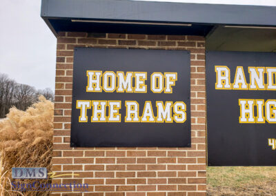 Randallstown HS 4000 Offutt Road School Entrance, Gold and Black, digital prints, retrofit, roof, electrical rewiring