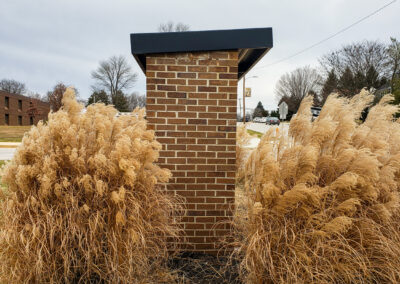 Randallstown HS 4000 Offutt Road School Entrance, Gold and Black, digital prints, retrofit, roof, electrical rewiring