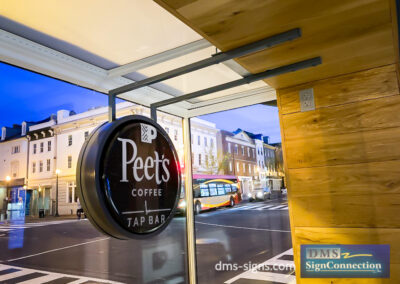 Capital One Georgetown Peets Coffee Illuminated Window Sign