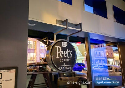 Capital One Georgetown Peets Coffee Illuminated Window Sign