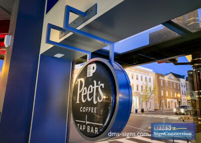 Capital One Georgetown Peets Coffee Illuminated Window Sign