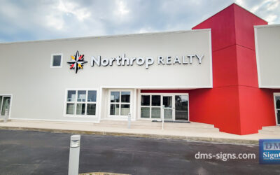 Handcrafted Large Format Illuminated Building Logo for Northrop Realty in Bethany Beach